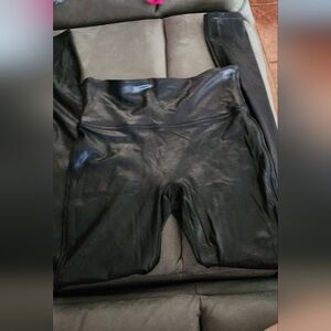 SPANX Shiny Black Leggings